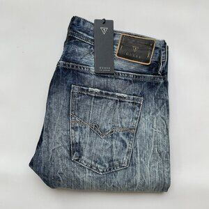 Guess Men’s Regular Fit With Straight Leg Jeans Size 30X32